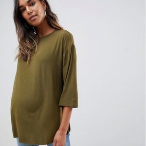 ASOS DESIGN Maternity top with 3/4 sleeves